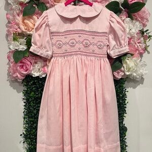 Fatina Centre Girls’ Pink Accordion Dress Size 5